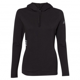 adidas A451 Women\'s Lightweight Hooded Sweatshirt - Black