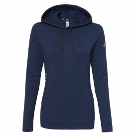 adidas A451 Women\'s Lightweight Hooded Sweatshirt - Collegiate Navy