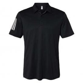 adidas A480 Floating 3-Stripes Sport Shirt - Black/White