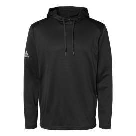 adidas A530 Textured Mixed Media Hooded Sweatshirt - Black