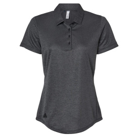 adidas A592 Women\'s Space Dyed Polo - Black Melange 