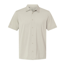 adidas A595 Button Down Short Sleeve Shirt - Alumina