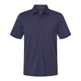 adidas A595 Button Down Short Sleeve Shirt - Shadow Navy