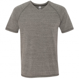 All Sport M1105 Triblend Short Sleeve V-Neck T-Shirt - Grey Heather Triblend