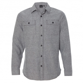 Burnside 8200 Solid Long Sleeve Flannel Shirt - Heather Grey