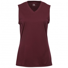 Badger Sport 2163 Girls\' B-Core Sleeveless T-Shirt - Maroon