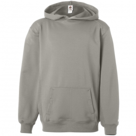 2454 Badger Sport Youth BT5 Performance Hooded Sweatshirt Silver Medium