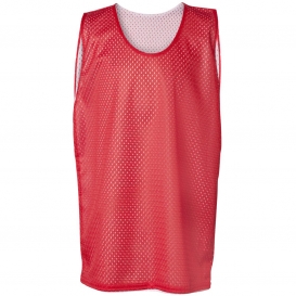 Badger Sport 2529 Youth Pro Mesh Reversible Tank Top - Red/White