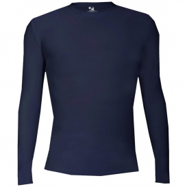 Badger Sport 2605 Youth Pro-Compression Long Sleeve T-Shirt - Navy