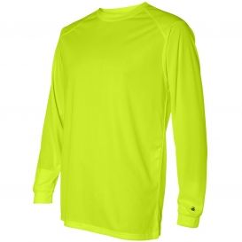 Badger Sport 4104 B-Core Long Sleeve T-Shirt - Safety Yellow