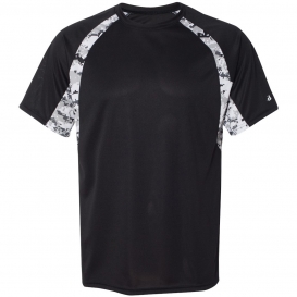 Badger Sport 4140 Digital Camo Hook T-Shirt - Black