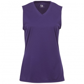 Badger Sport 4163 Women\'s B-Core Sleeveless T-Shirt - Purple