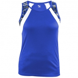 Badger Sport 8961 B-Core Aero Women\'s Singlet - Royal/White/Royal Digital