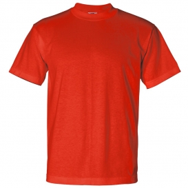Bayside 1701 USA-Made 50/50 Short Sleeve T-Shirt - Bright Orange