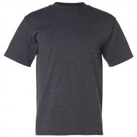 Bayside 1701 USA-Made 50/50 Short Sleeve T-Shirt - Charcoal Heather