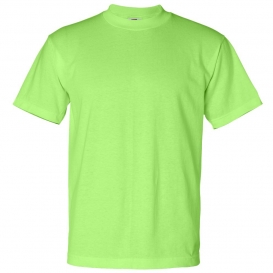Bayside 1701 USA-Made 50/50 Short Sleeve T-Shirt - Safety Green