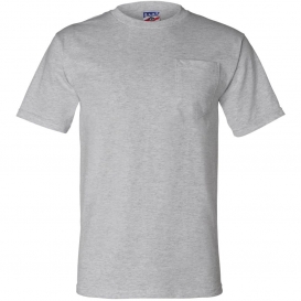 Bayside 3015 Union-Made Short Sleeve T-Shirt with a Pocket - Dark Ash