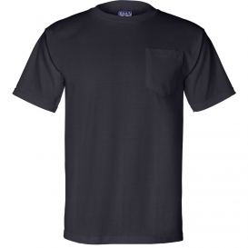 Bayside 3015 Union-Made Short Sleeve T-Shirt with a Pocket - Navy