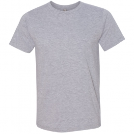 Bayside 5010 USA Made Ringspun 50/50 Heather Unisex T-Shirt - Heather Grey