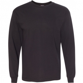 Bayside 5060 USA-Made 100% Cotton Long Sleeve T-Shirt - Black