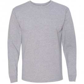 Bayside 5060 USA-Made 100% Cotton Long Sleeve T-Shirt - Dark Ash