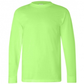Bayside 6100 USA-Made Long Sleeve T-Shirt - Lime Green