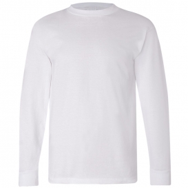 Bayside 6100 USA-Made Long Sleeve T-Shirt - White