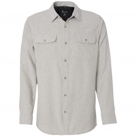 Burnside 8200 Solid Long Sleeve Flannel Shirt - Stone