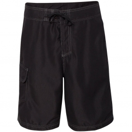 Burnside 9301 Solid Board Shorts - Black