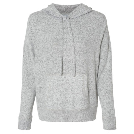 Boxercraft BW1501 Women\'s Cuddle Fleece Hooded Pullover - Oxford Heather