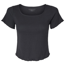 Boxercraft BW2403 Women\'s Baby Rib T-Shirt - Black