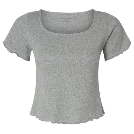 Boxercraft BW2403 Women\'s Baby Rib T-Shirt - Oxford Heather
