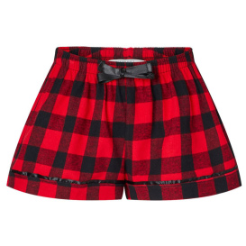 Boxercraft BW6501 Women\'s Flannel Shorts - Red/Black Buffalo 