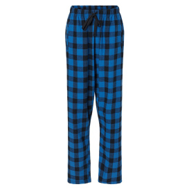 Boxercraft BW6620 Women\'s Haley Flannel Pants - Royal/Black Buffalo