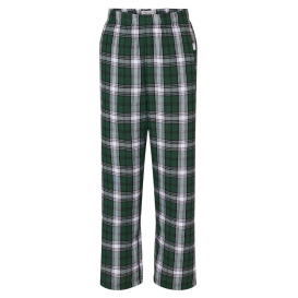 Boxercraft BY6624 Youth Flannel Pants - Green/White