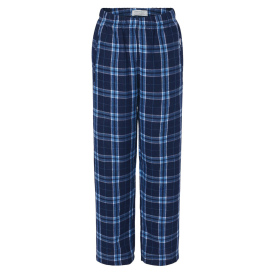 Boxercraft BY6624 Youth Flannel Pants - Navy/Columbia 