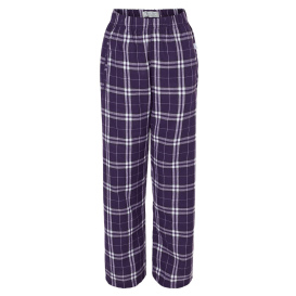 Boxercraft BY6624 Youth Flannel Pants - Purple/White