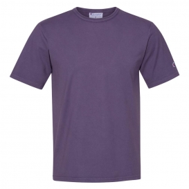 Champion CD100 Garment Dyed Short Sleeve T-Shirt - Grape Soda