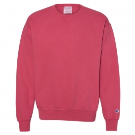 Champion CD400 Garment Dyed Crewneck Sweatshirt - Crimson