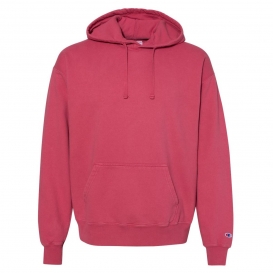 Champion CD450 Garment Dyed Hooded Sweatshirt - Crimson