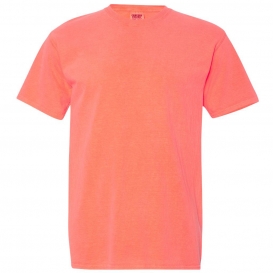 Comfort Colors 1717 Garment Dyed Heavyweight T-Shirt - Neon Red Orange