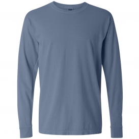 Comfort Colors 6014 Garment-Dyed Heavyweight Long Sleeve T-Shirt - Blue Jean