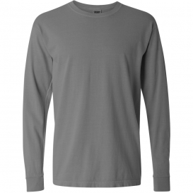 Comfort Colors 6014 Garment-Dyed Heavyweight Long Sleeve T-Shirt - Grey