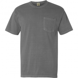 Comfort Colors 6030 Garment-Dyed Heavyweight Pocket T-Shirt - Grey