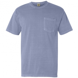 Comfort Colors 6030 Garment-Dyed Heavyweight Pocket T-Shirt - Ice Blue