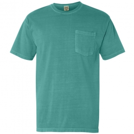 Comfort Colors 6030 Garment-Dyed Heavyweight Pocket T-Shirt - Seafoam