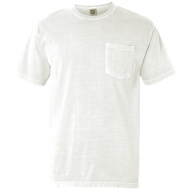 Comfort Colors 6030 Garment-Dyed Heavyweight Pocket T-Shirt - White