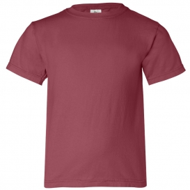 Comfort Colors 9018 Garment-Dyed Youth Midweight T-Shirt - Crimson