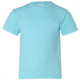 Comfort Colors 9018 Garment-Dyed Youth Midweight T-Shirt - Lagoon Blue