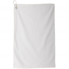 Carmel Towel Company C1518MGH Microfiber Golf Towel - White
